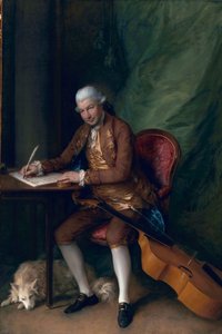 Carl Friedrich Abel, ca. 1777 door Thomas Gainsborough